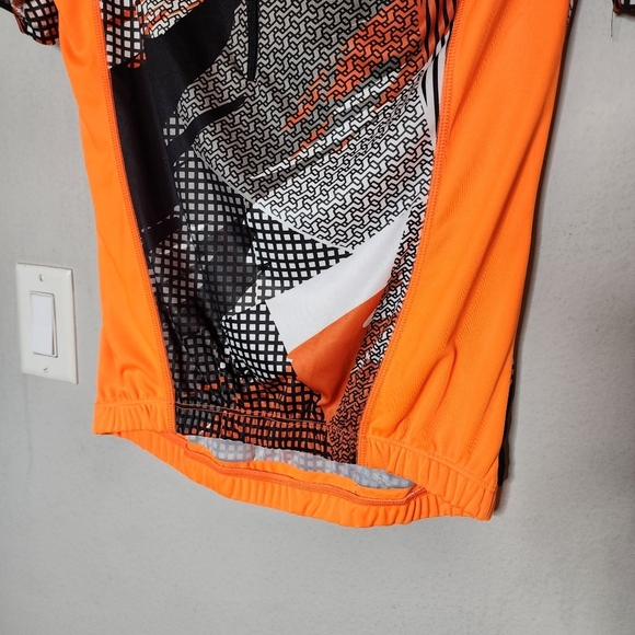 NWT SCAT Half Zip Cycling Jersey. Orange black. Men's size Large. - Picture 13 of 16